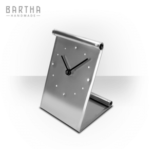 Desk Clock - Roll - Stainless Steel